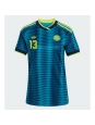 Ženske Nogometnih dresov Kolumbija Yerry Mina #13 Gostujoči SP 2026 Kratki rokavi
